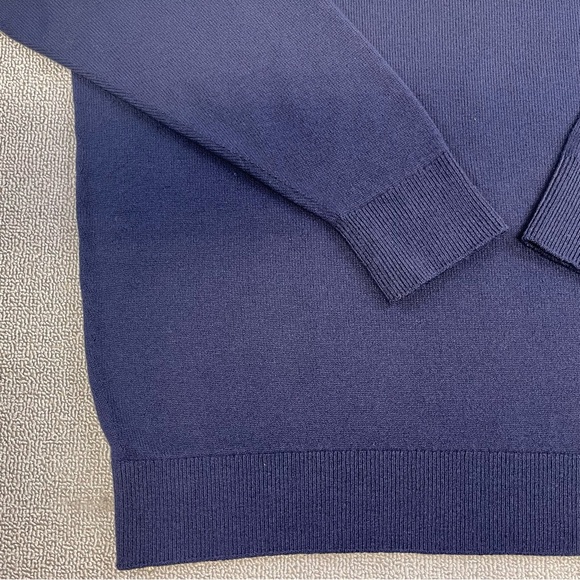 Glenbrae Sweater Adult Extra Large Blue V-Neck Lambs Wool Pullover Preppy Men - Picture 6 of 13